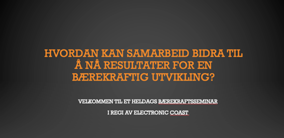 EC konferansen 2023 – bærekraftig omstilling